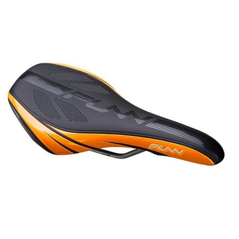 FUNN - Saddle - Adlib HD - 145mm wide - 291mm long - Water Resistant Black/Orange