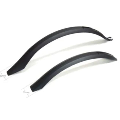 MUDGUARD SET 26-29ER, Front & Rear, plastic Clip-on, for tyres up to 2.1'' 51mm