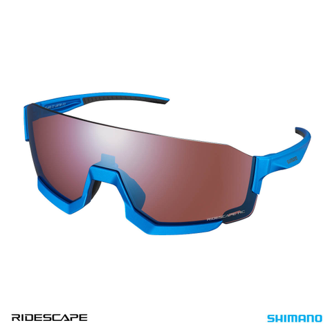 Shimano Eyewear - CE - Aerolite, Matte Metallic Blue, Ridescape High Contrast Lenses