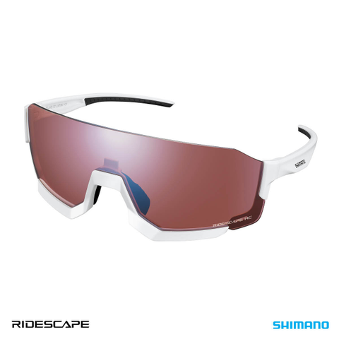 Shimano Eyewear - CE - Aerolite, White, Ridescape High Contrast Lenses
