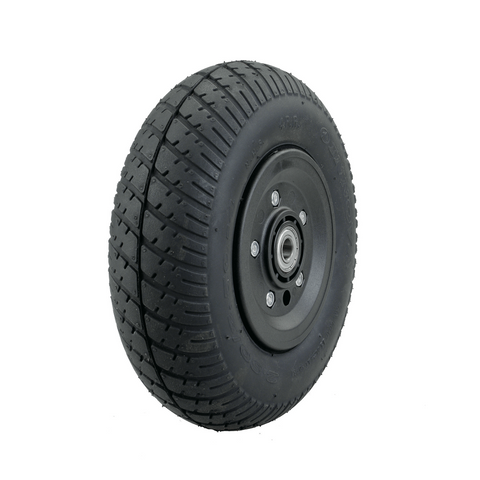 2.80/2.50-4 Castor Nylon W/Foam Filled Solid Black Tyre