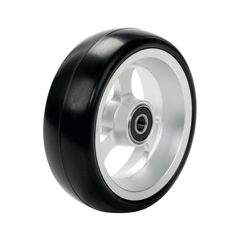 4 X 1.50 Primo Castor Wheel Sil/Blk Aly Soft Roll