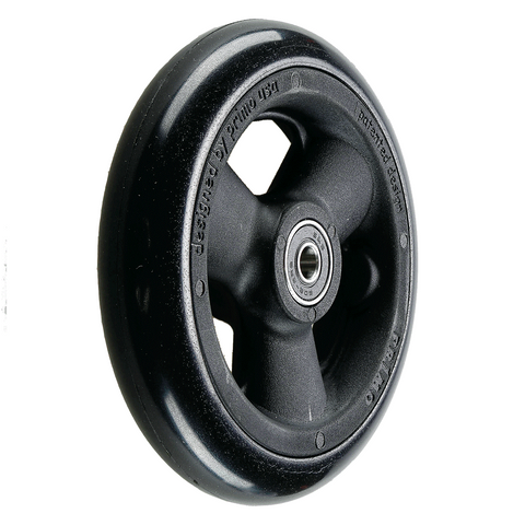 5 X 1 Primo Castor Wheel Black with PU Black Solid Tyre