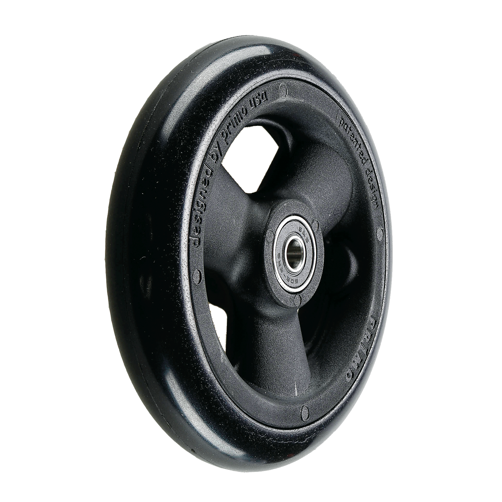 5 X 1.5 Primo Castor Wheel Black W/Pu