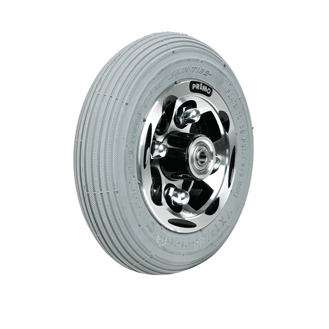 7 X 1-3/4 Primo Alloy Castor W/Pneumatic Grey Tyre
