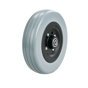 8 X 2 Primo Castor Wheel Grey PU Solid Tyre