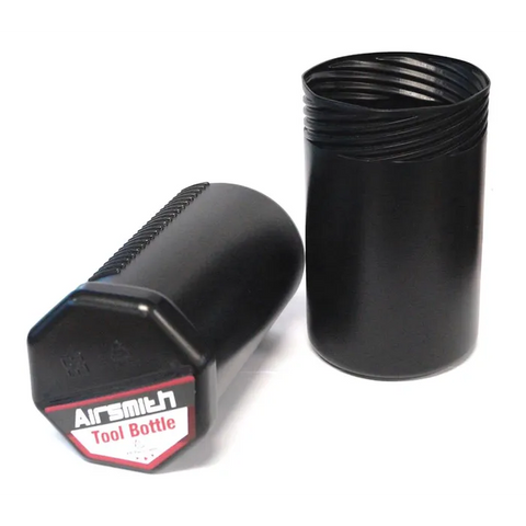 Airsmith TOOL CAN - PE recyclable Black, Medium to Large Size, Screw design allows the can to expand or contract, and never loose the lid again