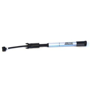 Beto MINI PUMP Beto, alloy, w/retractable 5" hose, bracket & threaded head, 80 PSI, AV/FV, 265mm long