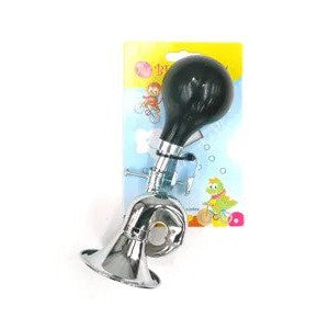 Bikes Up AIR HORN - Bugle Type, BIKES UP!, Silver With Black Rubber Bulb
