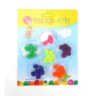 Bikes Up Spokie Dokies Multi -Colour Neon Beads (36 pieces)