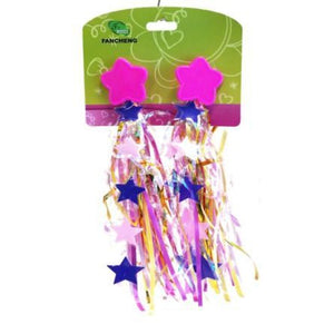 Bikes Up Streamers, Laser Finish with Stars (Pink, Purple, Yellow) 'Princess Story'