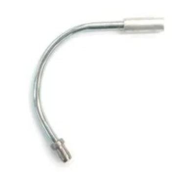 CABLE GUIDE - 135 Degree Angle Noodle, For V Brake, Stainless Steel, SILVER