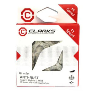 CHAIN - 11 Speed - CLARKS - SILVER - Anti Rust - w/Connect Link