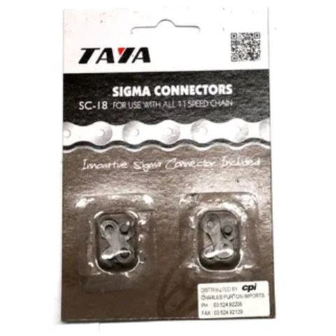 CHAIN LINK 1/2 x 5/64 - 11 spd SILVER 2 PACK "Sigma connectors"