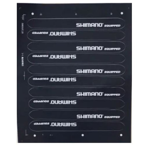 CHAIN STAY PROTECTOR - Shimano, BLACK (10 per Card) 225x25/20