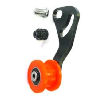 CHAIN TENSIONER - Single Speed, Alloy, BLACK/RED