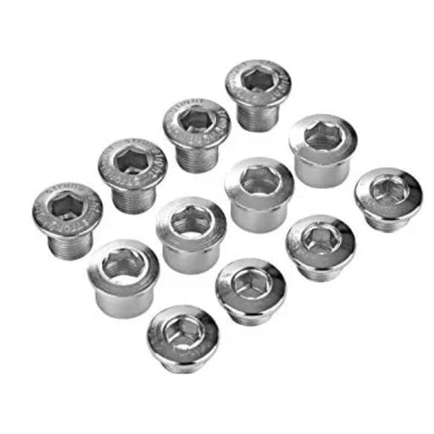 Chainring Bolt Kits, MTB SCREW FOR TRIPLE (4 ARMS) STEEL & STAINLESS SILVER