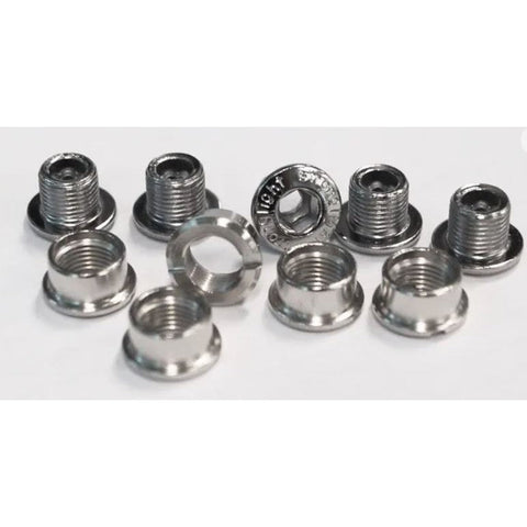Chainring Bolt Kits, SCREWS FOR TRACK CHAINRING, STEEL, SILVER