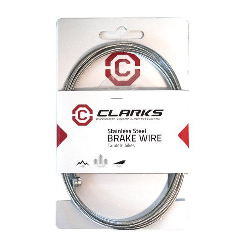 Clarks BRAKE INNER WIRE - Stainless Steel Universal Tandem wire brake cable, 3060mm length, Fits all major systems