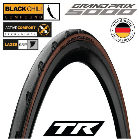 Continental Grand Prix 5000 S TR 700 x 28c Folding Tyre
