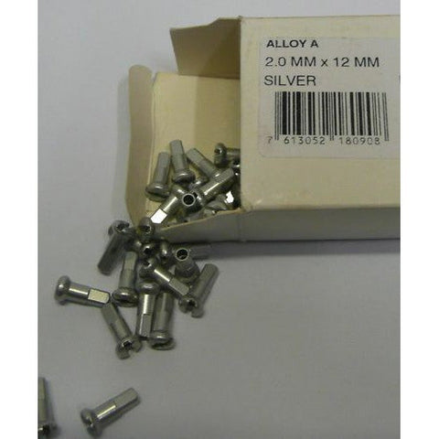 DT Nipple - Silver Alloy 14g x 12mm
