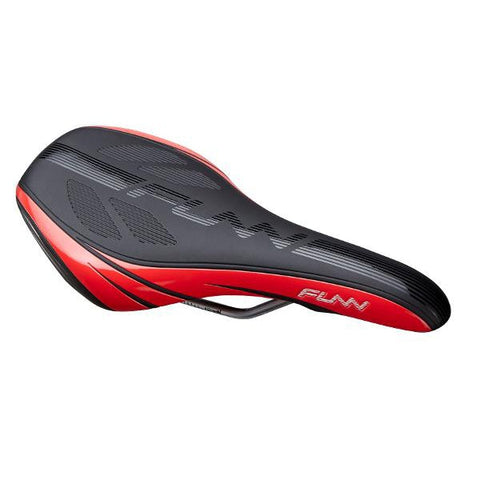 FUNN - Saddle - Adlib HD - 145mm wide - 291mm long - Water Resistant Black/Red