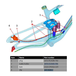 Giant Cable Clip - For Live Valve & Di2 (#4)