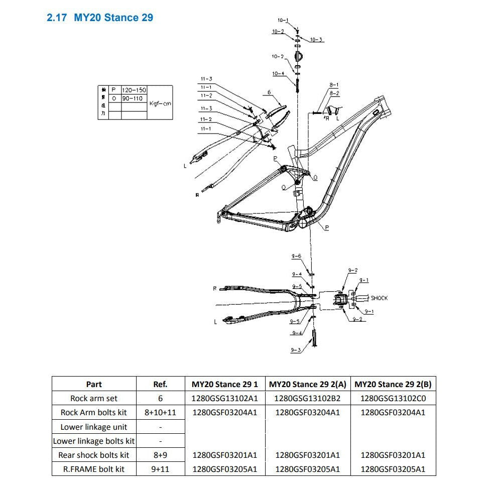 Giant MY20 Stance 29 Rocker Arms Knight Shield