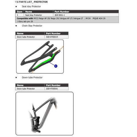 Giant MY24 Pique downtube protector