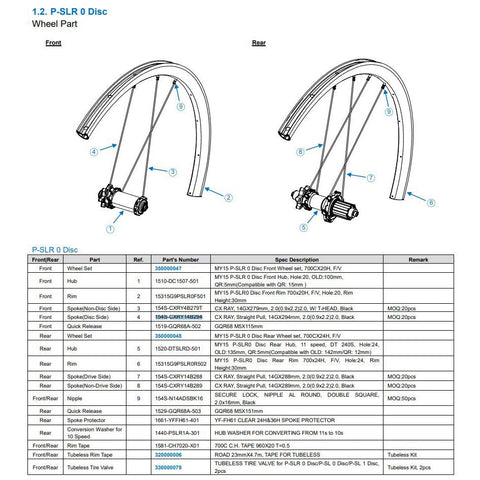 Giant Spoke Front Disc Side P-SLR 0 Disc (294mm)