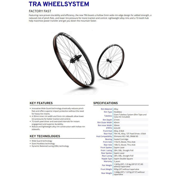 Giant TRA Carbon Wheel System