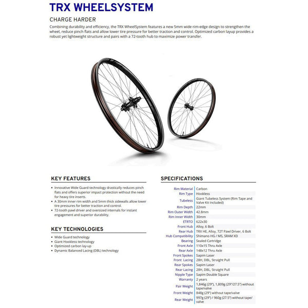 Giant TRX Carbon Wheel System