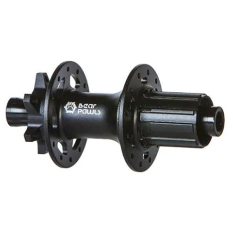 HUB BEAR PAWLS - 8/11 SPEED, 12mm T/A (142mm OLD), 6 Bolt Disc, 24H, Sealed Bearings, 6 PAWL 72T Engagement, Black