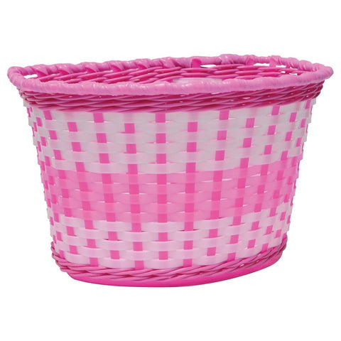 Junior Woven Basket Pink - Oxford