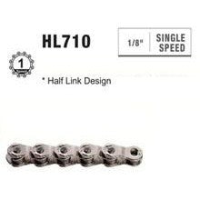 KMC CHAIN - Single Speed - KMC HL1 - 100L - SILVER - w/Connect Pin - (Half Link Chain)