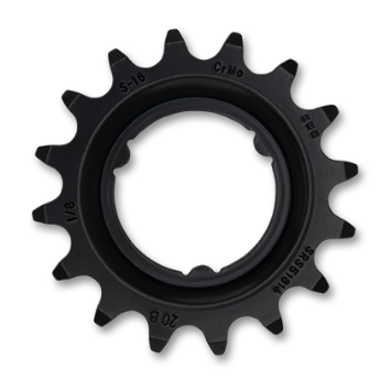 KMC Sprocket R Shimano, ,Cr-Mo, 1/2 x 1/8" x 16T, black, for E-Bike. KMC - Works with Coaster & Internal gear hubs