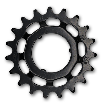 KMC Sprocket R Shimano, ,Cr-Mo, 1/2 x 1/8" x 19T, black, for E-Bike. KMC - Works with Coaster & Internal gear hubs