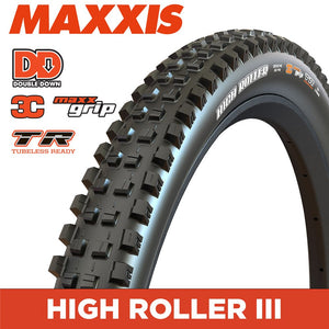 MAXXIS High Roller III - 29 X 2.40 Folding 2x 120 TPI - DD Double Down 3C MaxxGrip TR