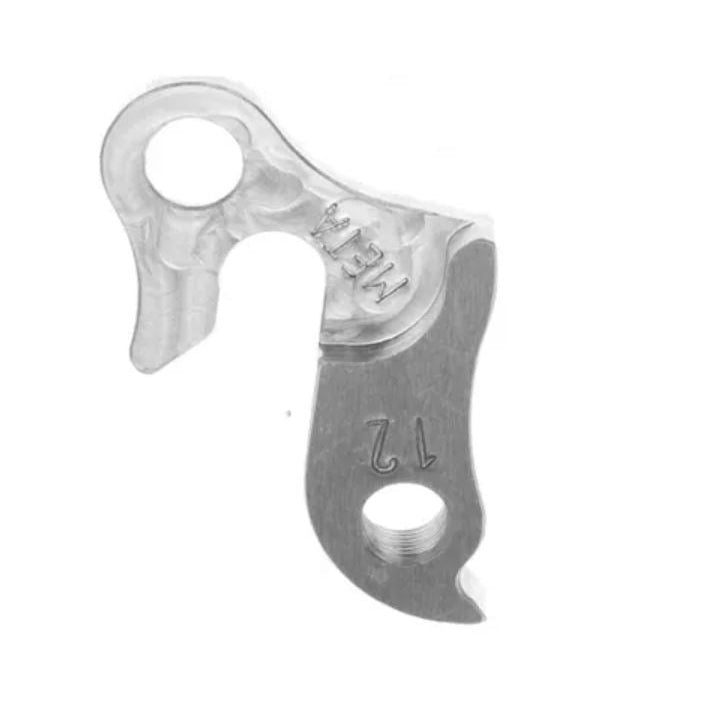 META CNC DERAILLEUR HANGER - Model 12, Material 6061 T651 Aviation Aluminium, CNC Machined, Silver, Merida, Fuji, Schwinn, Jamis , etc