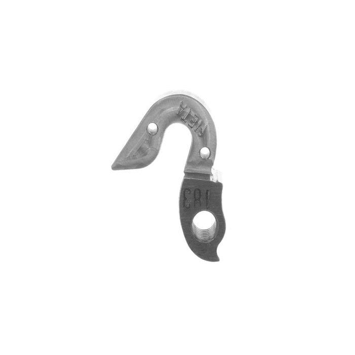 META CNC DERAILLEUR HANGER - Model 183, Material 6061 T651 Aviation Aluminium, CNC Machined, Silver, RIDLEY