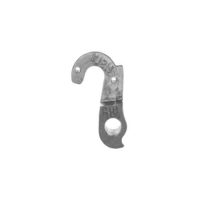 META CNC DERAILLEUR HANGER - Model 189, Material 6061 T651 Aviation Aluminium, CNC Machined, Silver, Corratec, Cinelli, etc