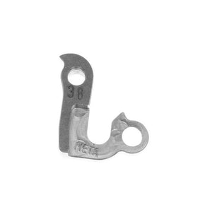 META CNC DERAILLEUR HANGER - Model 38, Material 6061 T651 Aviation Aluminium, CNC Machined, Silver, IRONHORSE