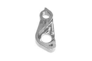 META CNC DERAILLEUR HANGER - Model 61, Material 6061 T651 Aviation Aluminium, CNC Machined, Silver, Focus