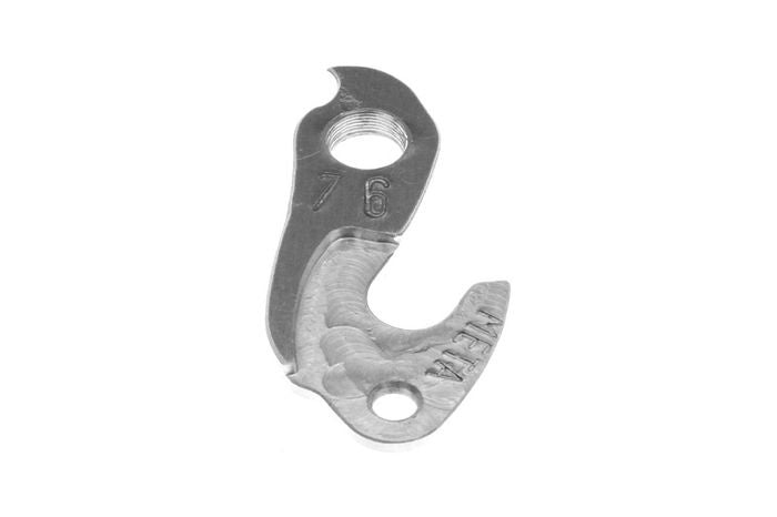 META CNC DERAILLEUR HANGER - Model 76, Material 6061 T651 Aviation Aluminium, CNC Machined, Silver, SPECIALIZED