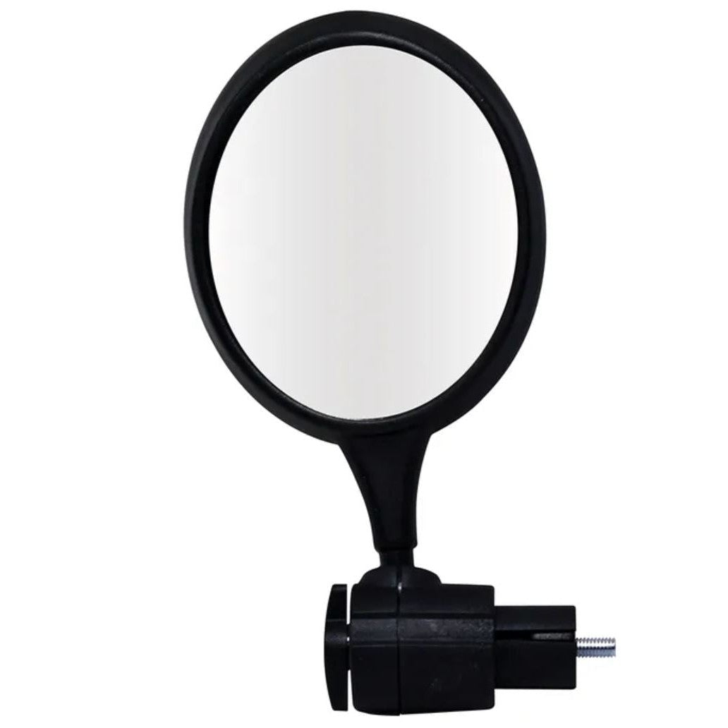 MIRROR - Bicycle Bar End 3" Oval Mirror, Fits 19mm, Fully adjustable 360 degree, fits LH or RH side, BLACK