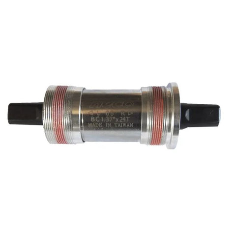 NECO BOTTOM BRACKET CARTRIDGE - For 73mm Shell, ALLOY CUPS, 113mm Axle, Sealed Bearing, Waterproof Seal, Threaded