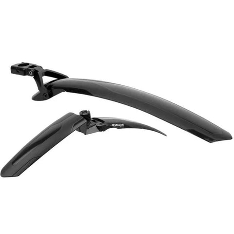 Polisport MUD PRO MUDGUARD SET from Polisport - Front and Rear, Suitable for 26" to 29er, Compatible with MTB E-Bikes, Q/R, Front Q/R Magnetic Fidlock System, Rear Q/R Skewer System. 90mm Wide