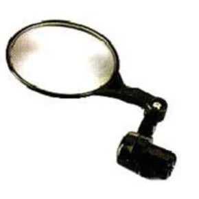 Pro Series MIRROR Convex, Bar End, 75mm BLACK