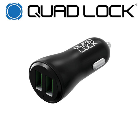 Quad Lock DUAL USB 12V CAR CHARGER