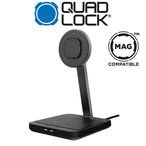Quad Lock Dual Desktop Wireless Charger